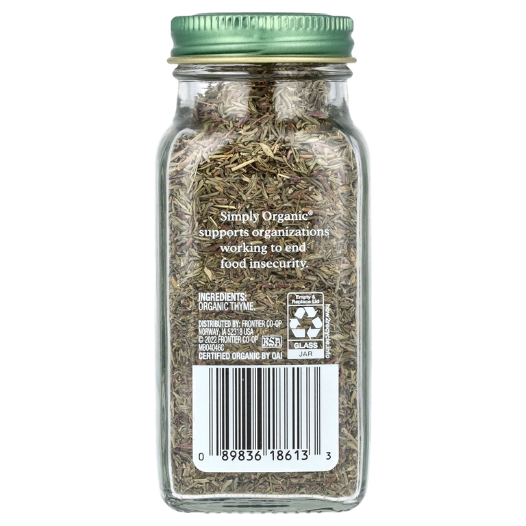 Simply Organic, Чабрец, 22 г (0,78 унции)