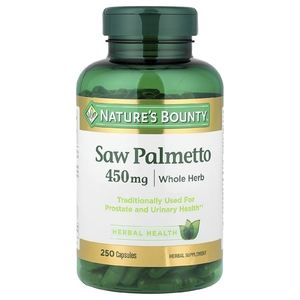 Nature's Bounty, Пальма сереноа, 450 мг, 250 капсул