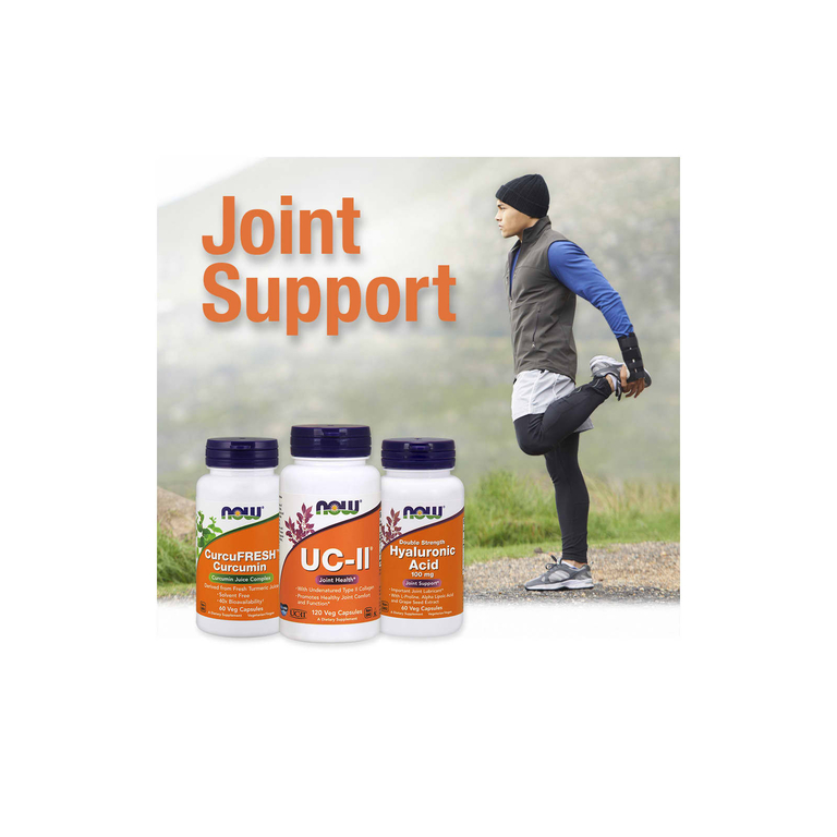 NOW Foods, гиалуроновая кислота и МСМ, 50 мг, 120 растительных капсул