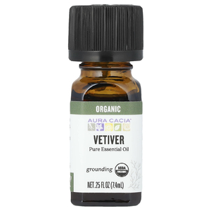 Aura Cacia, Органический ветивер, 0,25 ж. унц. (7,4 мл)