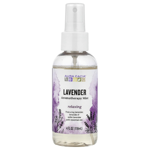 Aura Cacia, ароматерапевтический спрей, лаванда, 118 мл (4 жидк. унции)