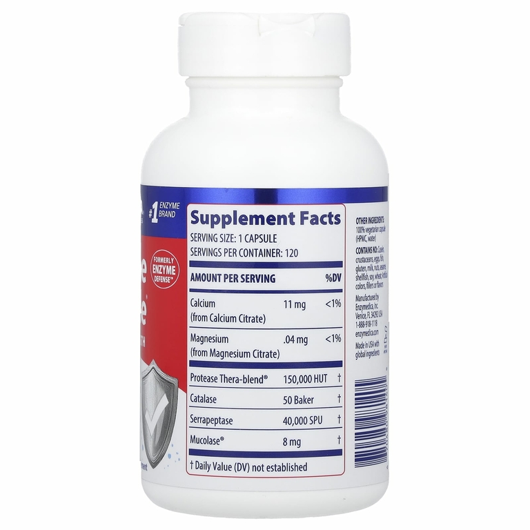 Enzymedica, Immune Defense®, с обычной силой действия, 120 капсул