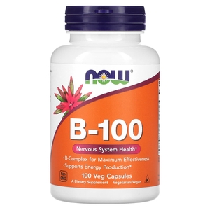 NOW Foods, B-100, 100 растительных капсул