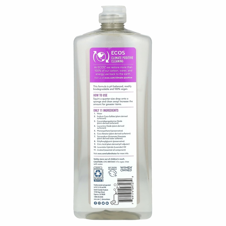 Earth Friendly Products, Мыло для посуды, лаванда, 739 мл (25 жидк. унц.)