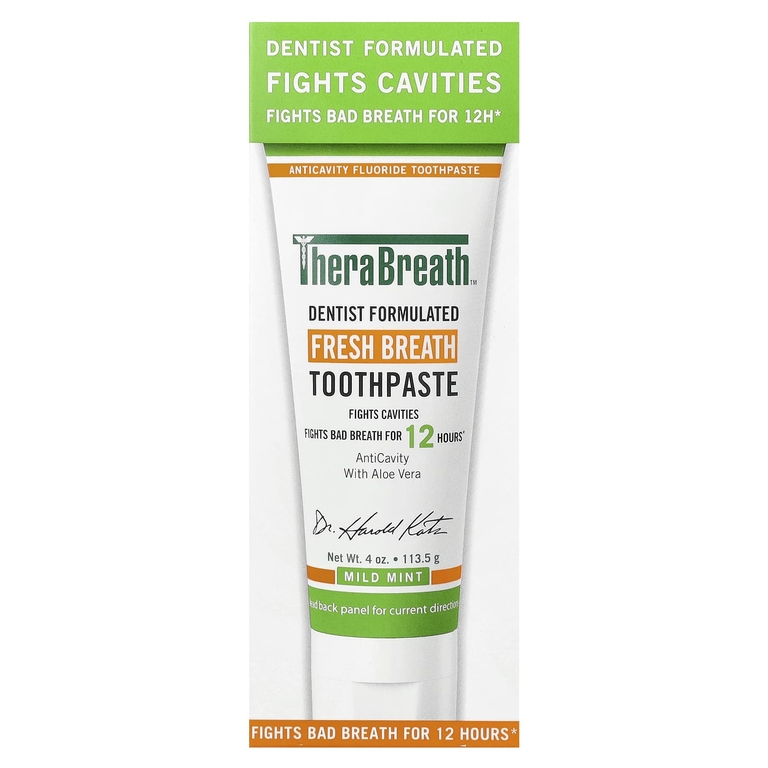 TheraBreath, Освежающая дыхание зубная паста, с мягким мятным вкусом, 4 унции (113,5 г)