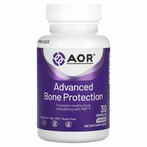 Advanced Orthomolecular Research AOR, Улучшенная защита костей, 40 мг, 30 капсул