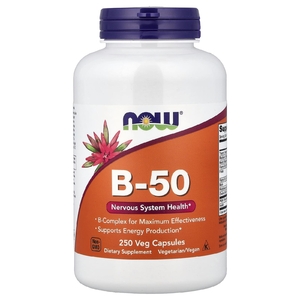 NOW Foods, B-50, 250 растительных капсул