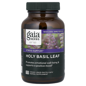 Gaia Herbs, Лист базилика священного, 120 веганских жидких фито-капсул