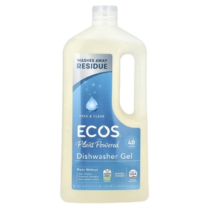Earth Friendly Products, Wave, гель для посудомоечной машины, бесцветный и прозрачный, 1,18 л (40 жидк. унц.)