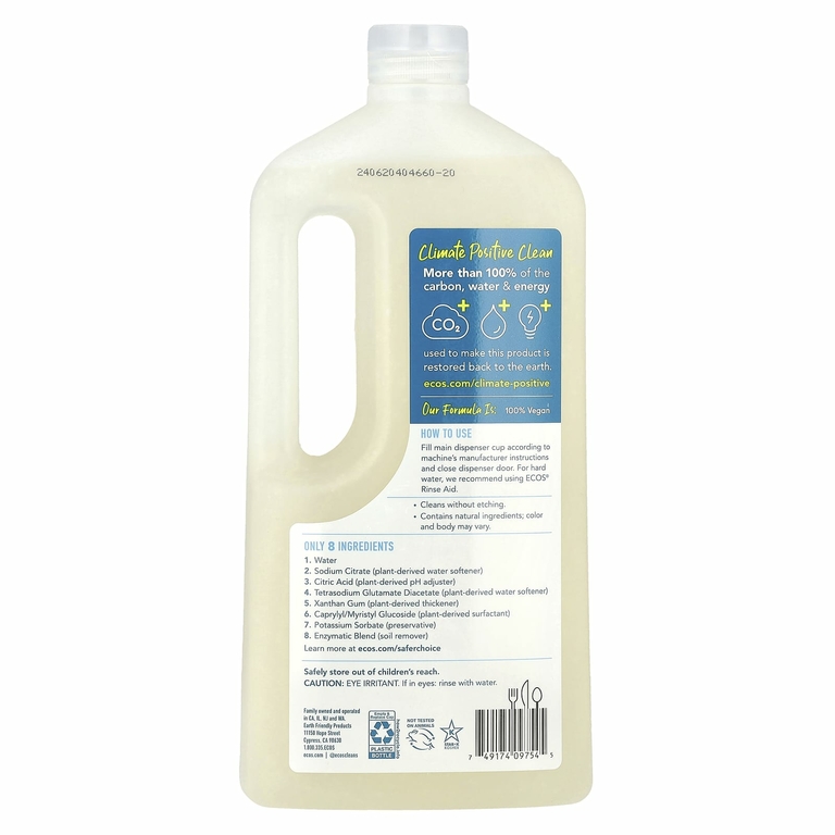 Earth Friendly Products, Wave, гель для посудомоечной машины, бесцветный и прозрачный, 1,18 л (40 жидк. унц.)