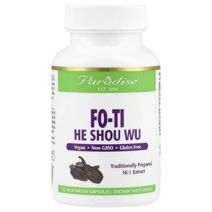 Paradise Herbs, Fo-Ti, He Shou Wu, 60 вегетарианских капсул (500 мг на капсулу)