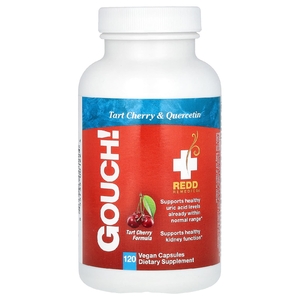 Redd Remedies, Gouch!, вишня и кверцетин, 120 веганских капсул