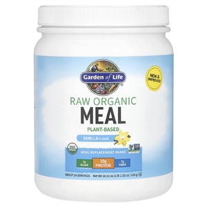 Garden of Life, RAW органический коктейль для замены приема пищи, со вкусом ванили, 525 г (18,52 унции)