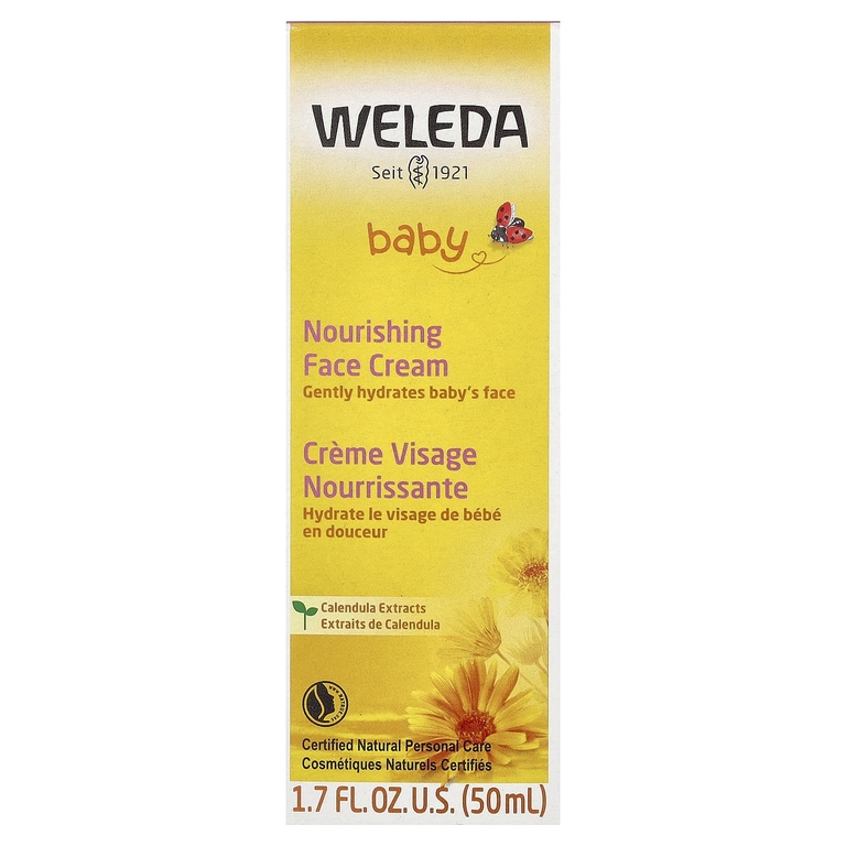 Weleda, Baby, питательный детский крем для лица, с экстрактами календулы, 50 мл (1,7 жидк. унции)