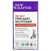 New Chapter, Every Man's One Daily Multi, мультивитаминная добавка из цельных продуктов для мужчин, 96 вегетарианских таблеток