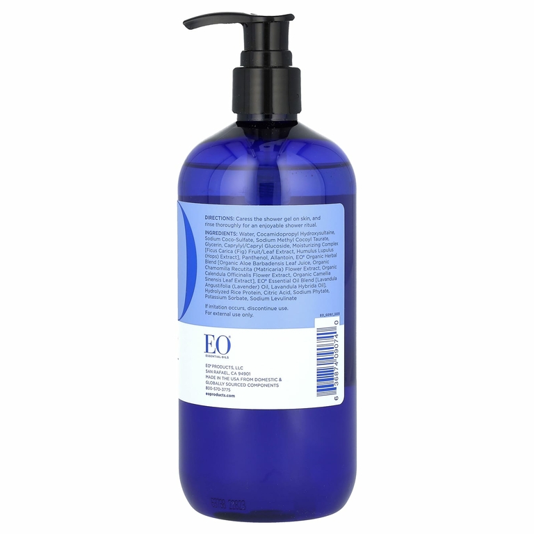 EO Products, гель для душа, успокаивающая французская лаванда, 473 мл (16 жидк. унций)