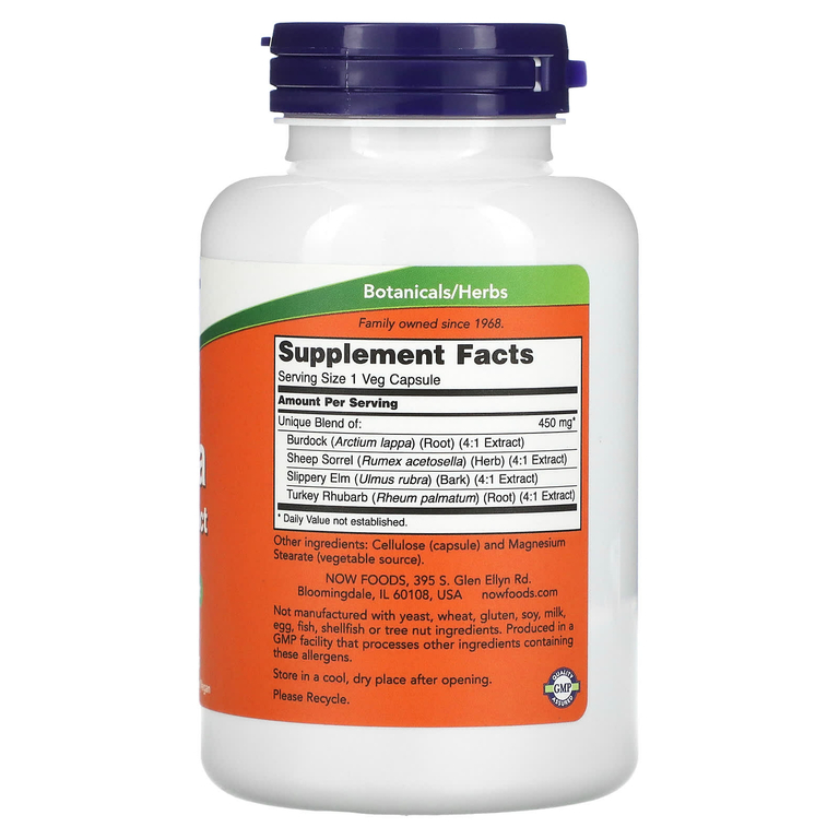 NOW Foods, Травяной экстракт оджибве, 450 мг, 180 растительных капсул