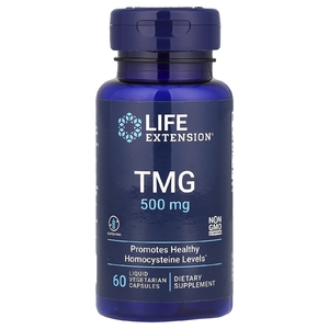 Life Extension, ТМГ, 500 мг, 60 вегетарианских капсул с жидкостью