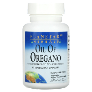 Planetary Herbals, Масло орегано, 45 мг, 60 вегетарианских капсул