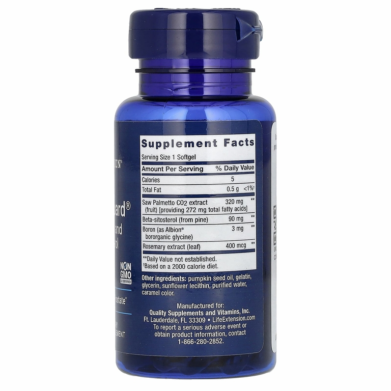 Life Extension, PalmettoGuard, сереноя с бета-ситостеролом, 30 капсул