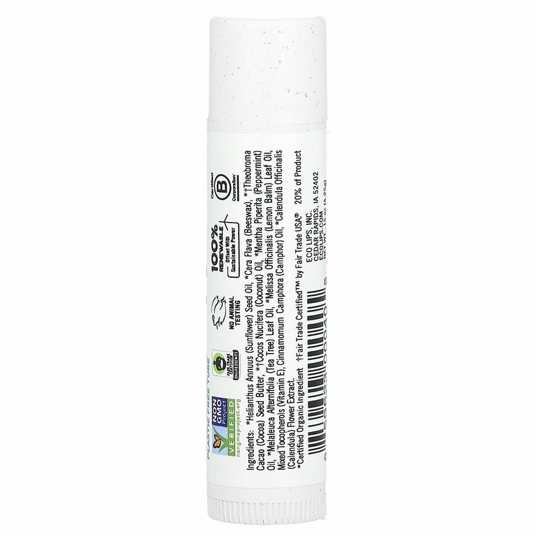 Eco Lips, целебный бальзам для губ, чайное дерево, 4,25 г (0,15 унции) (Товар снят с продажи) 