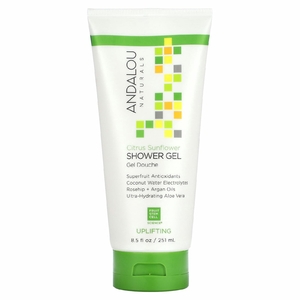 Andalou Naturals, Гель для душа, бодрящий, с цитрусовыми и подсолнухами, 251 мл (8,5 жидк. унц.) (Товар снят с продажи) 