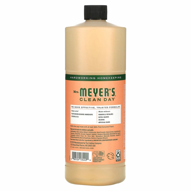 Mrs. Meyers Clean Day, универсальный концентрат, герань, 946 мл (32 жидк. унции)