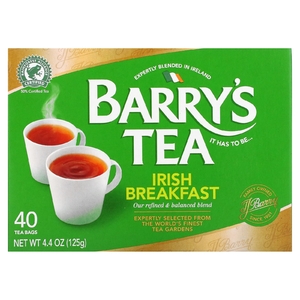 Barry's Tea, Irish Breakfast, 40 чайных пакетиков, 125 г (4,4 унции)