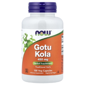 NOW Foods, Готу кола, 450 мг, 100 растительных капсул