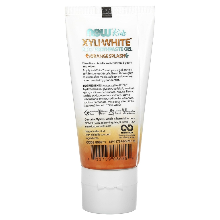 NOW Foods, Xyli White, Зубная паста-гель для детей, 