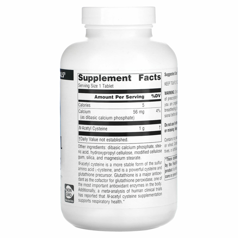 Source Naturals, N-ацетилцистеин, 180 таблеток