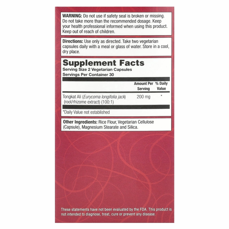 Natural Balance, Long Jack, PowerMax™, 60 вегетарианских капсул (100 мг в 1 капсуле)