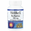 Natural Factors, WellBetX®, берберин, 500 мг, 60 вегетарианских капсул