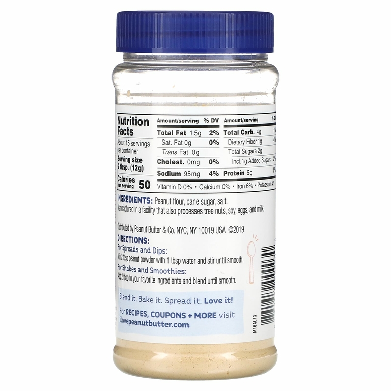 Peanut Butter & Co., Арахисовый порошок, оригинальный, 6,5 унций (184 г)