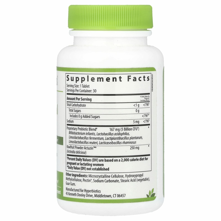Hyperbiotics, PRO-Moms, с киви, 5 млрд КОЕ, 30 таблеток медленного высвобождения