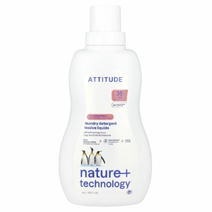 ATTITUDE, Средство для стирки, розовый грейпфрут, 35 загрузок, 1,05 л (35,5 жидк. унц.)