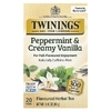 Twinings, Ароматизированный травяной чай, перечная мята и сливочная ваниль, без кофеина, 20 чайных пакетиков, 40 г (1,41 унции)