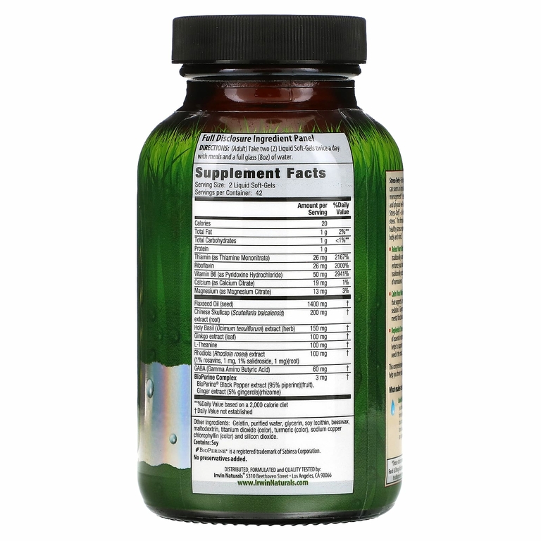 Irwin Naturals, Stress-Defy, 84 жидких желатиновых капсул