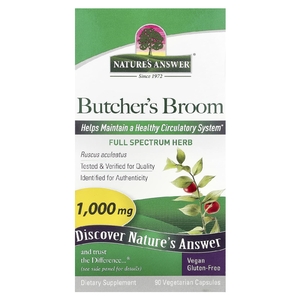 Nature's Answer, иглица колючая, 90 вегетарианских капсул (500 мг в 1 капсуле)