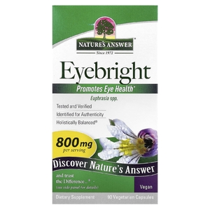 Nature's Answer, Eyebright, 90 вегетарианских капсул (400 мг на капсулу)