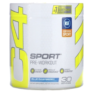 C4 / Cellucor, C4 Sport, предтренировочный, голубая малина,  213 г (7.5 унций)