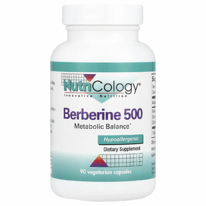 Nutricology, берберин-500, 90 вегетарианских капсул