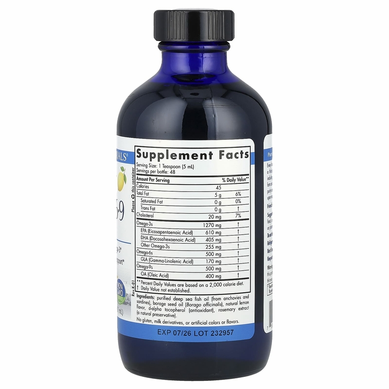 Nordic Naturals, ProEFA - 3-6-9, лимон, 237 мл (8 жидк. унций)
