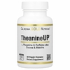 California Gold Nutrition, TheanineUP™, L-теанин, кофеин, какао и матча, 60 растительных капсул