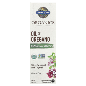 Garden of Life, Organics, масло орегано, сезонные капли, без спирта, 30 мл (1 жидк. унц.)