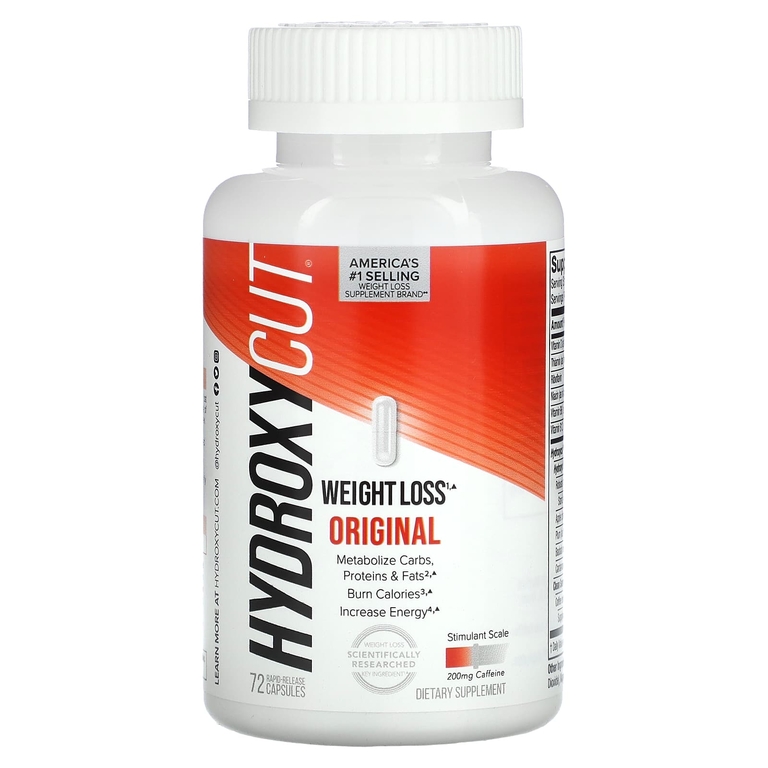 Hydroxycut, Original, добавка для снижения веса, 72 капсулы с быстрым высвобождением