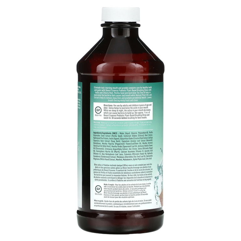 Desert Essence, Пребиотическое ополаскиватель на растительной основе, мята, 467 мл (15,8 жидк. унц.)
