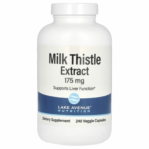 Lake Avenue Nutrition, экстракт расторопши, 175 мг, 240 растительных капсул